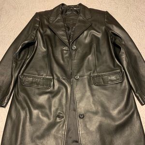 Preston&York Leather Jacket Size Large Black
